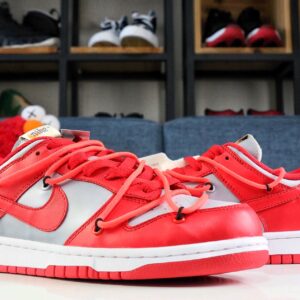 Off White X Nike SB Dunk University Red 2019