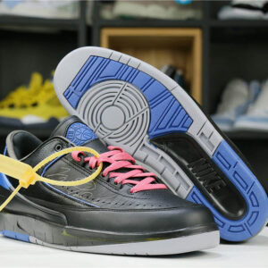 Off-White x Air Jordan 2 Retro Low BlackBlue