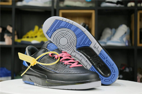 Off-White x Air Jordan 2 Retro Low BlackBlue