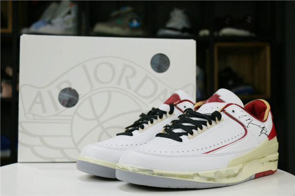 Off-White x Air Jordan 2 Retro Low White/Red