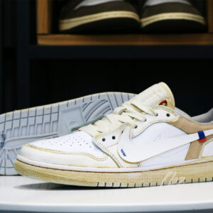 Custom Off White x Air Jordan 1 Low Aged White