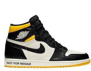 Air Jordan 1 Retro “Not For Resale Yellow 2018