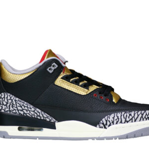 Air Jordan 3 “Black Cement Gold” 2022