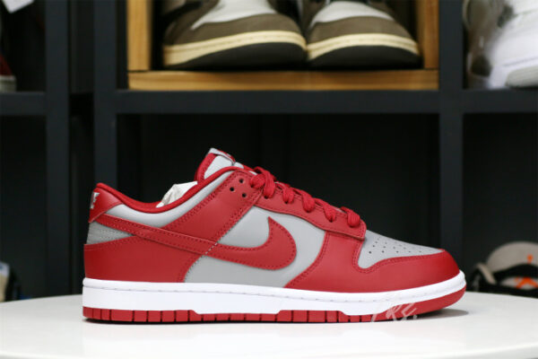 Nike Dunk Low Retro Medium Grey Varsity Red UNLV (2021)(FK's A1 Batch) - Image 4
